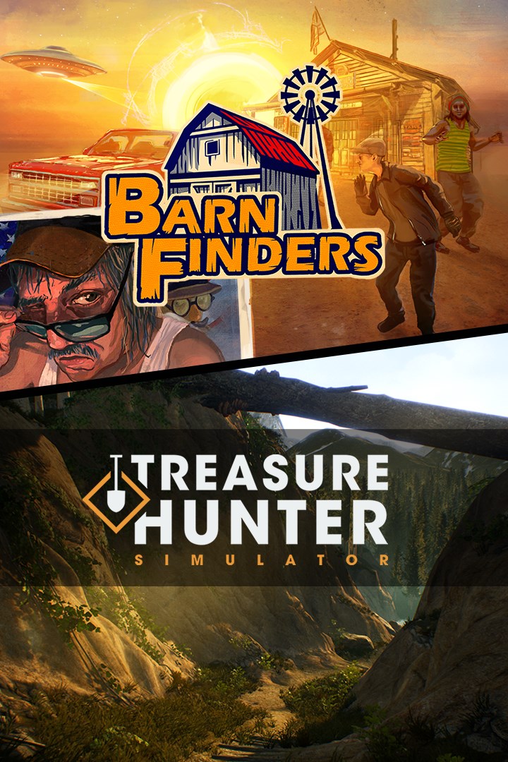 Lot avec Barn Finders et Treasure Hunter Simulator boxshot
