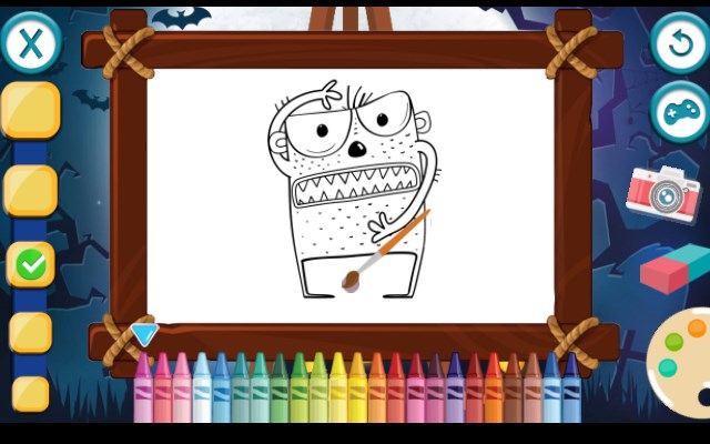 Scary Party Coloring Game