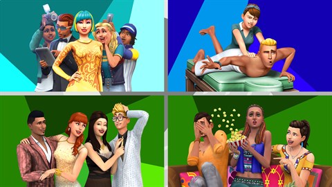 The Sims™ 4 Live Lavishly – Zestaw: Zostań gwiazdą, Dzień w Spa, Wytworne Przyjęcie Akcesoria, Kino Domowe Akcesoria