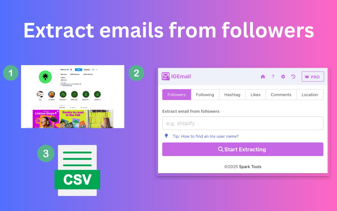 IG Email Extractor - Email Scraper and Extractor for Instagram