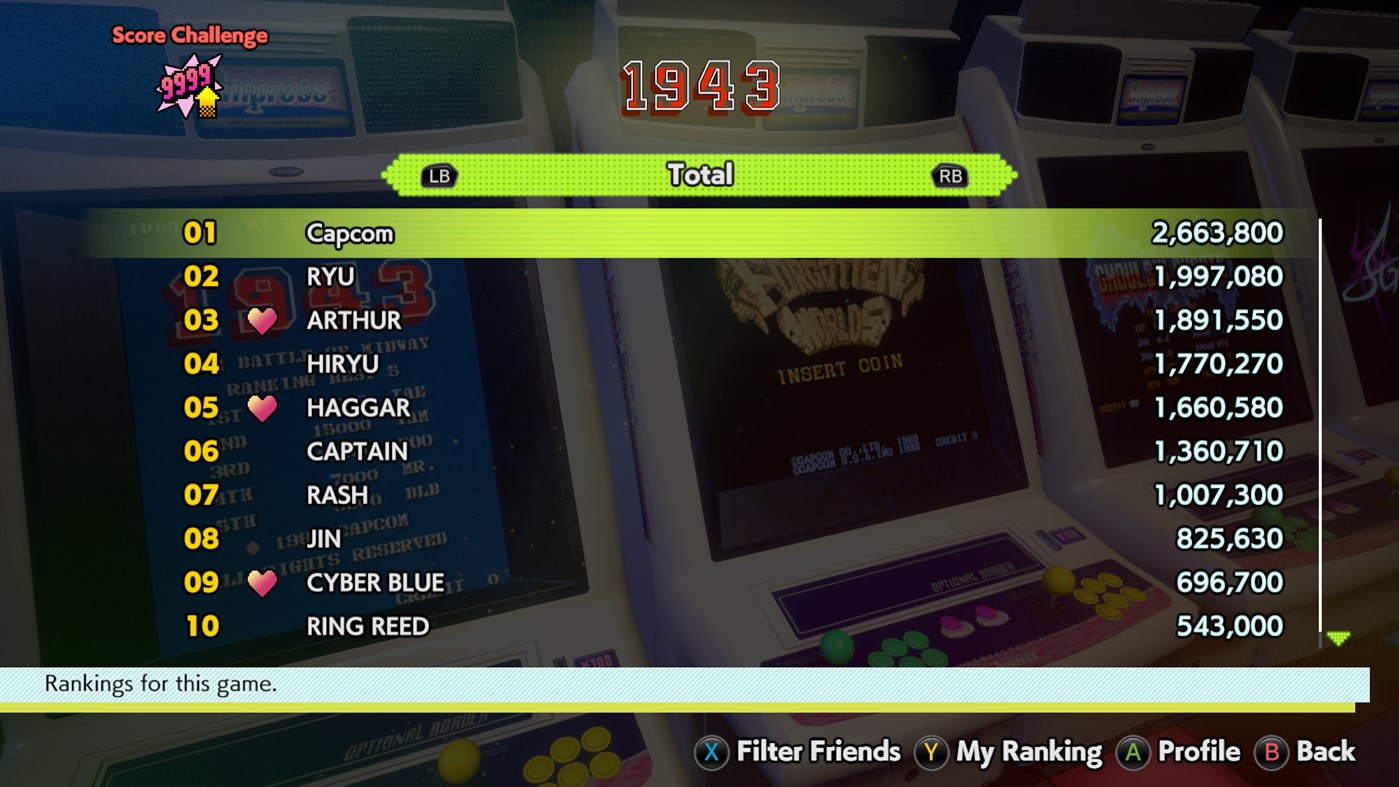 #8. Capcom Arcade Stadium (Xbox) De: CAPCOM CO., LTD.