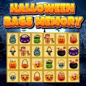 Halloween Bags Memory Game