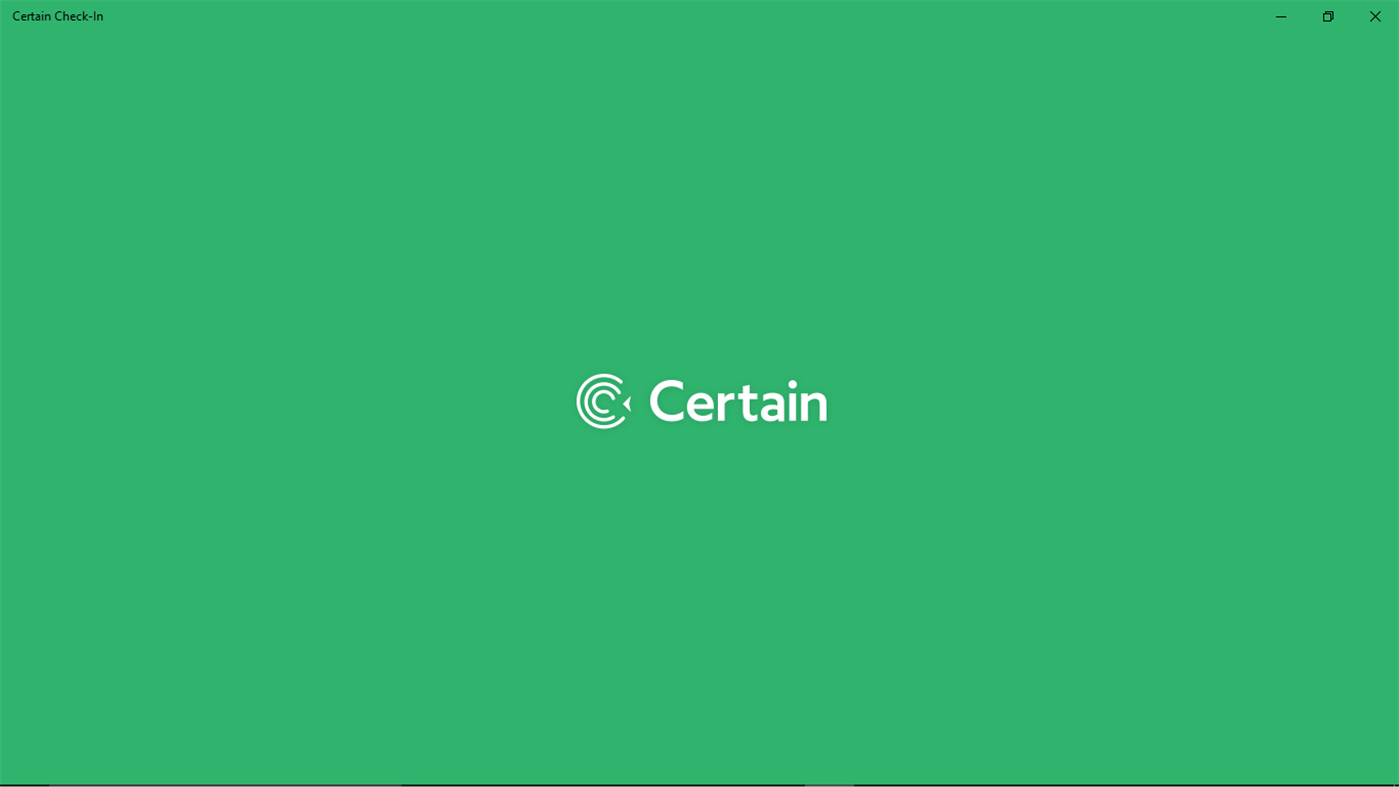 #1. Certain Check-In (Windows) Przez: Certain Inc.