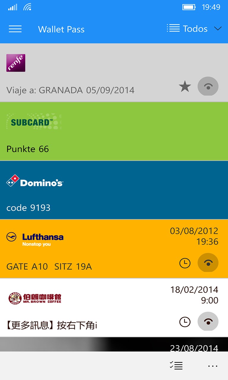 Wallet Pass screenshot