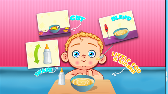 Super Cute Baby Girl Care - Fun Learning Care Game For Kids screenshot 4