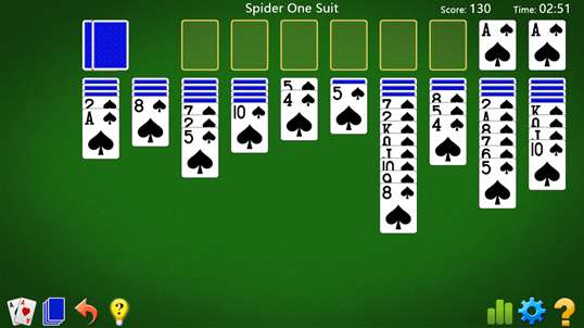 Spider Solitaire * screenshot 1