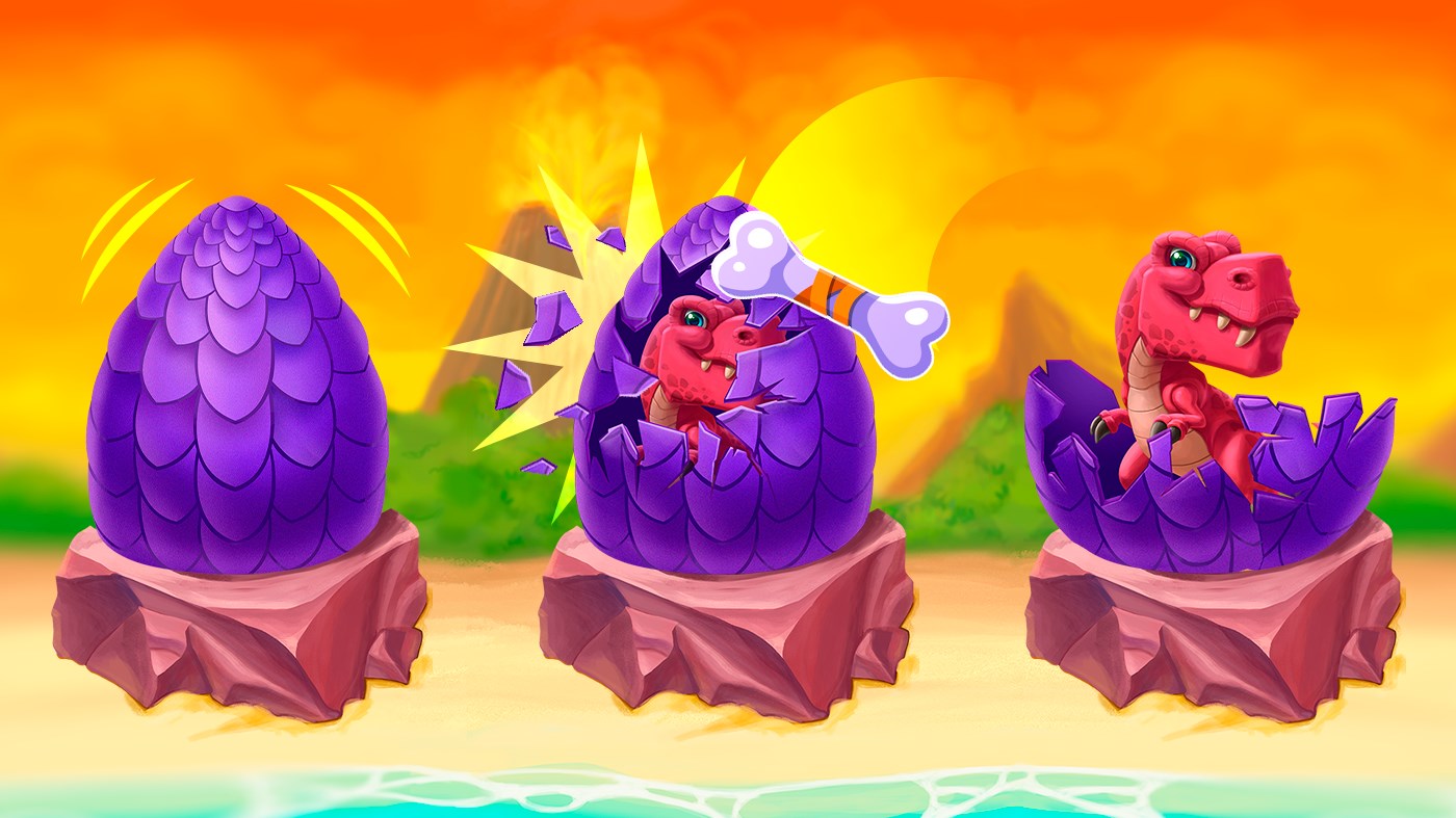 Screenshot 1 Dino Egg: Help Cute Little Dinosaur Hatch And Take Care Of It, Pocket Pet Simulator windows