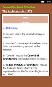 The Architects Act 1972 screenshot 3