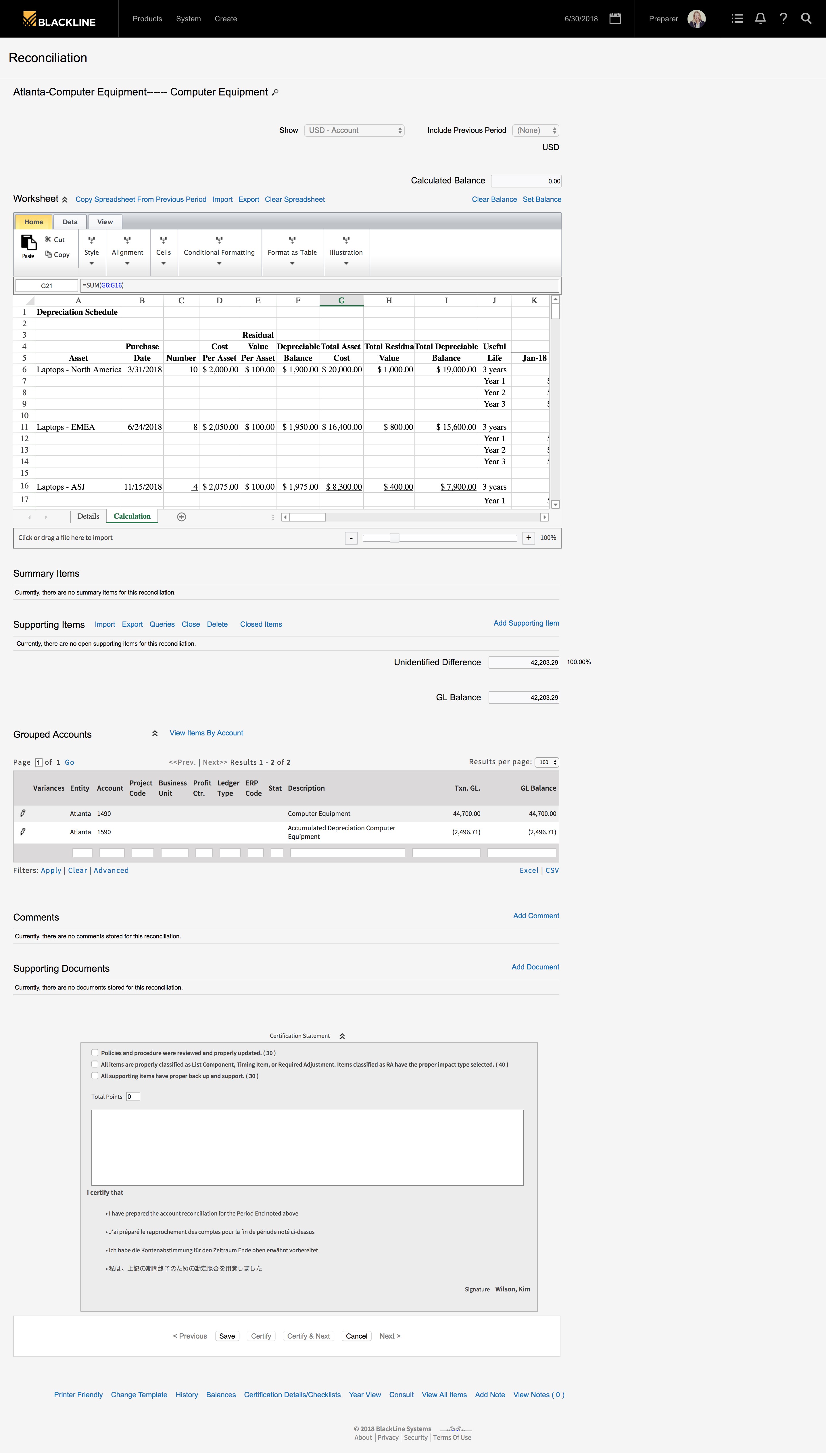 BlackLine - Finance Reconciliation