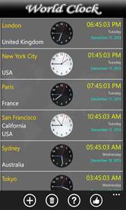 World Clock screenshot 2