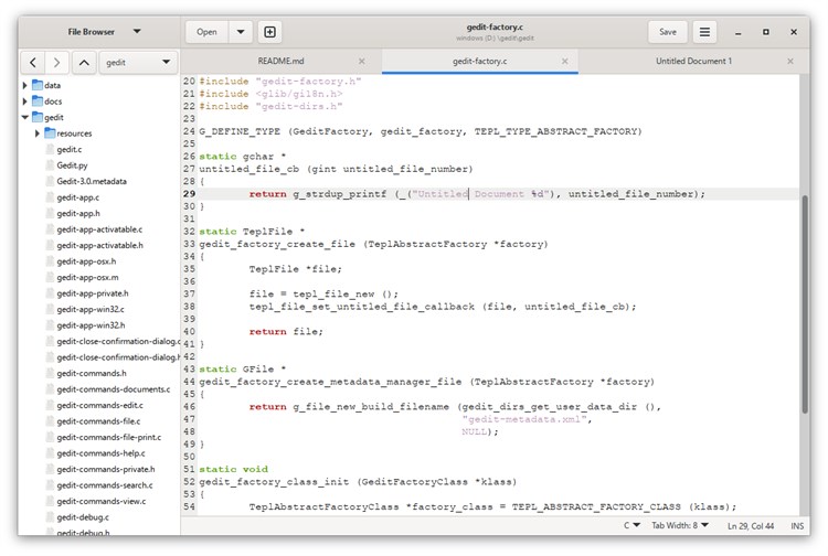 gedit a simple text editor by gedit (Windows Apps) — AppAgg