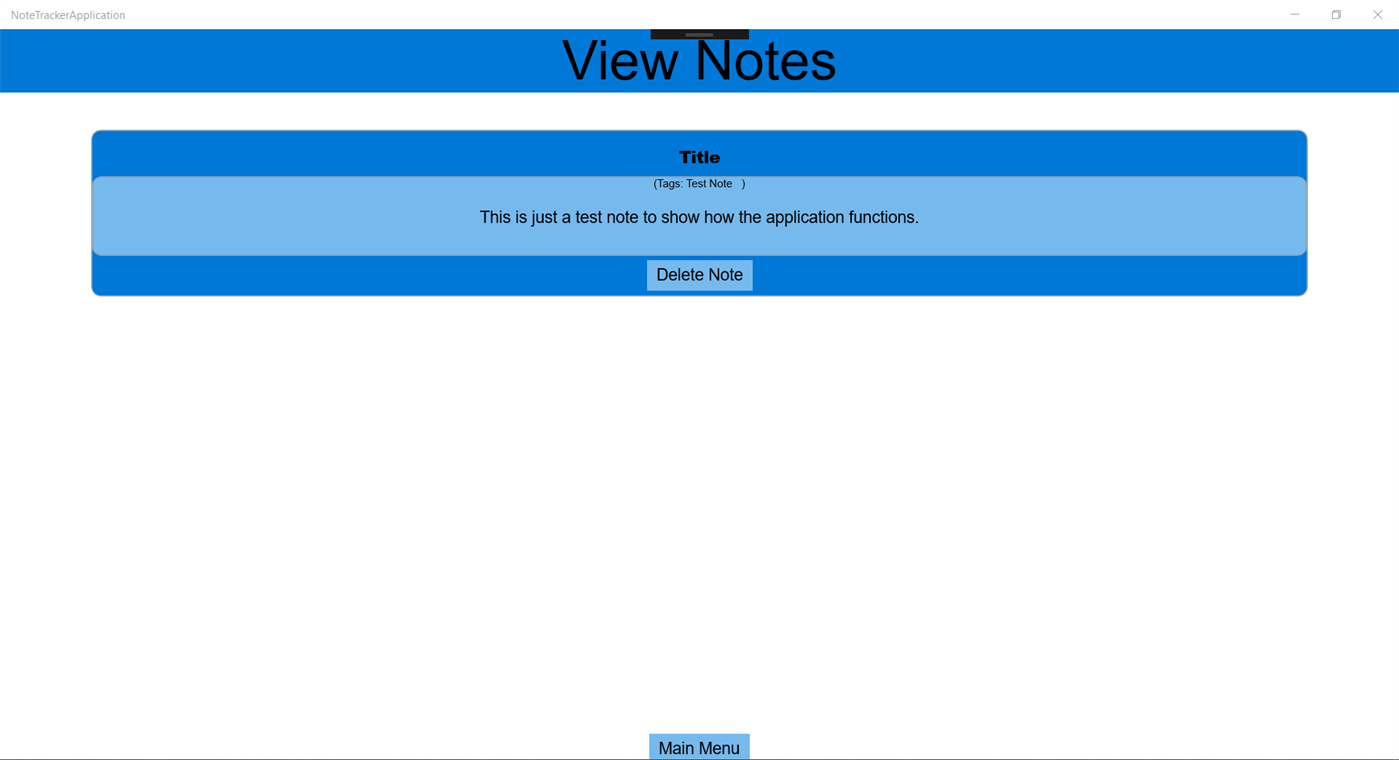 #3. NoteTrackerApplication (Windows) Göre: Tim_Cassidy