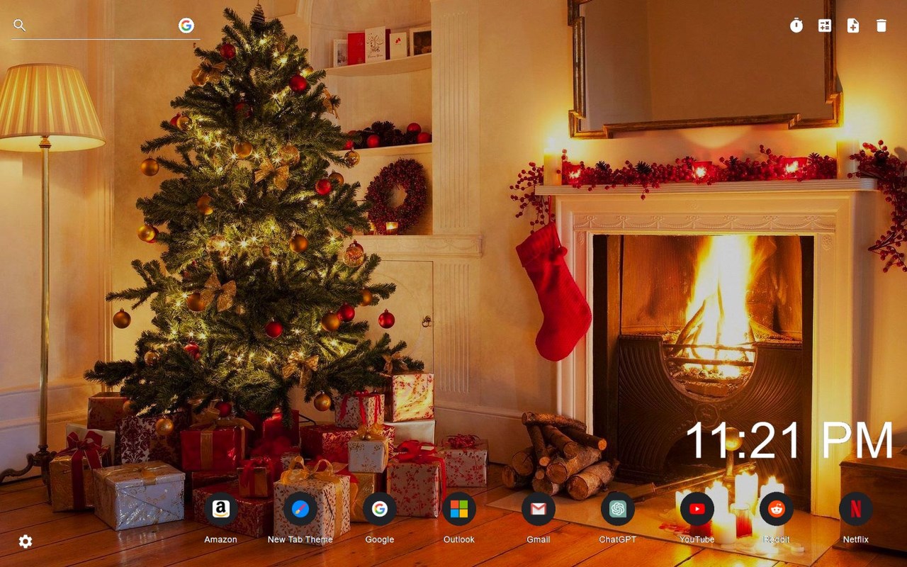 Christmas Tree Wallpaper New Tab