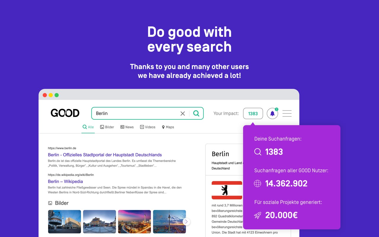 GOOD – The search engine for a better world