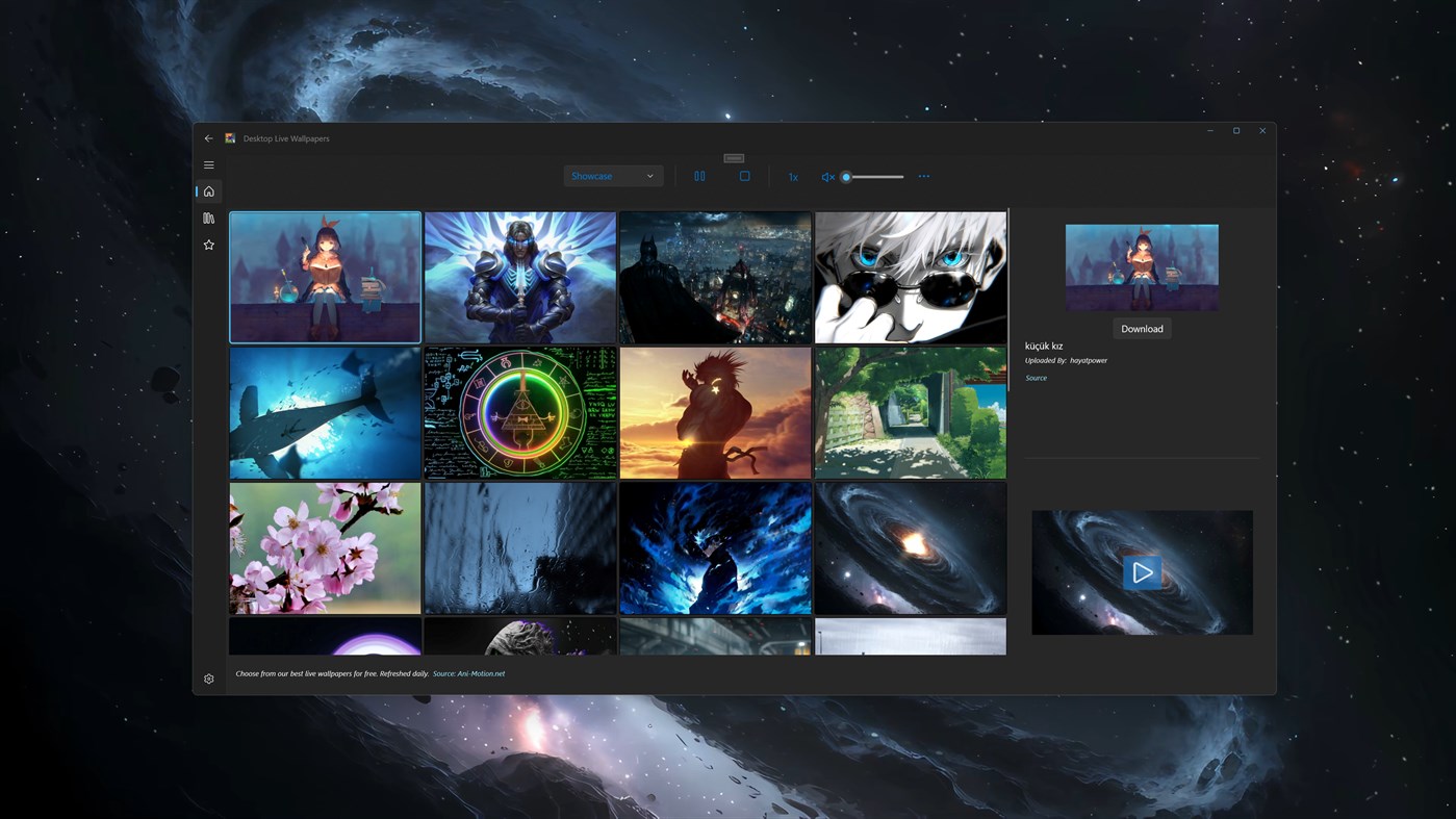 #2. Desktop Live Wallpapers (Windows) Podle: Chan Software Solutions
