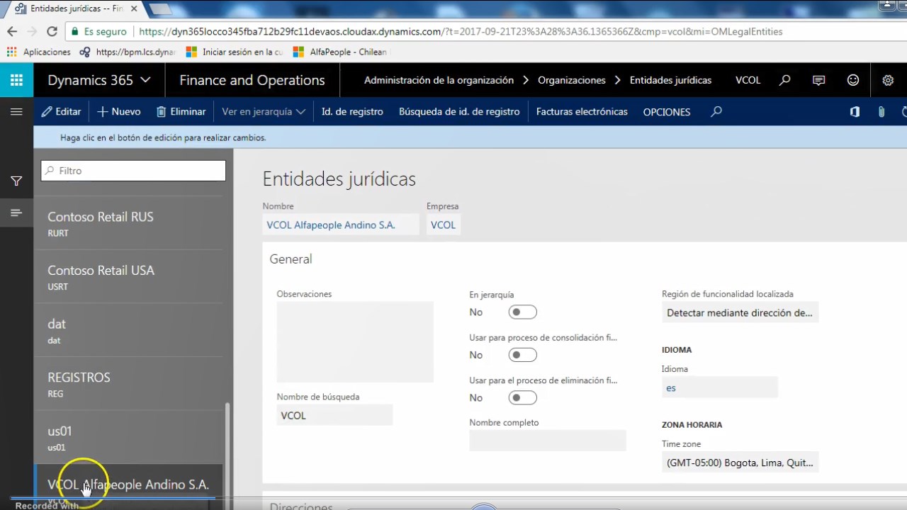Snapshot 2 of Colombia Localization Pack