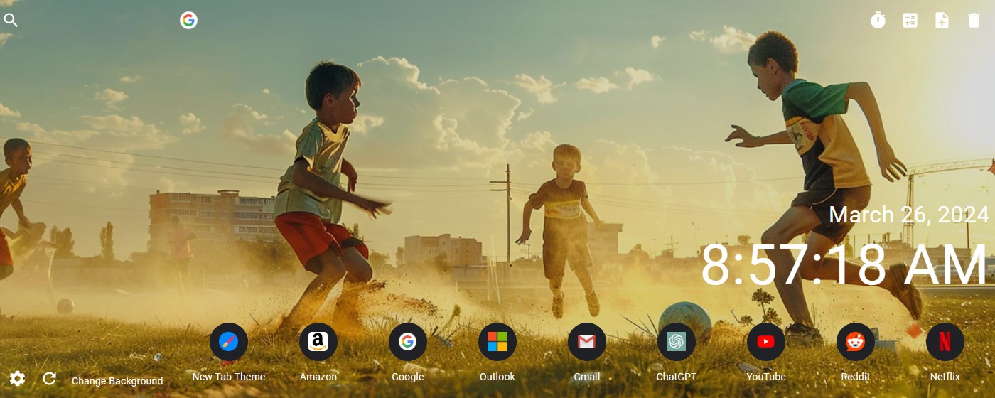 Soccer Match Of Children In The Countryside