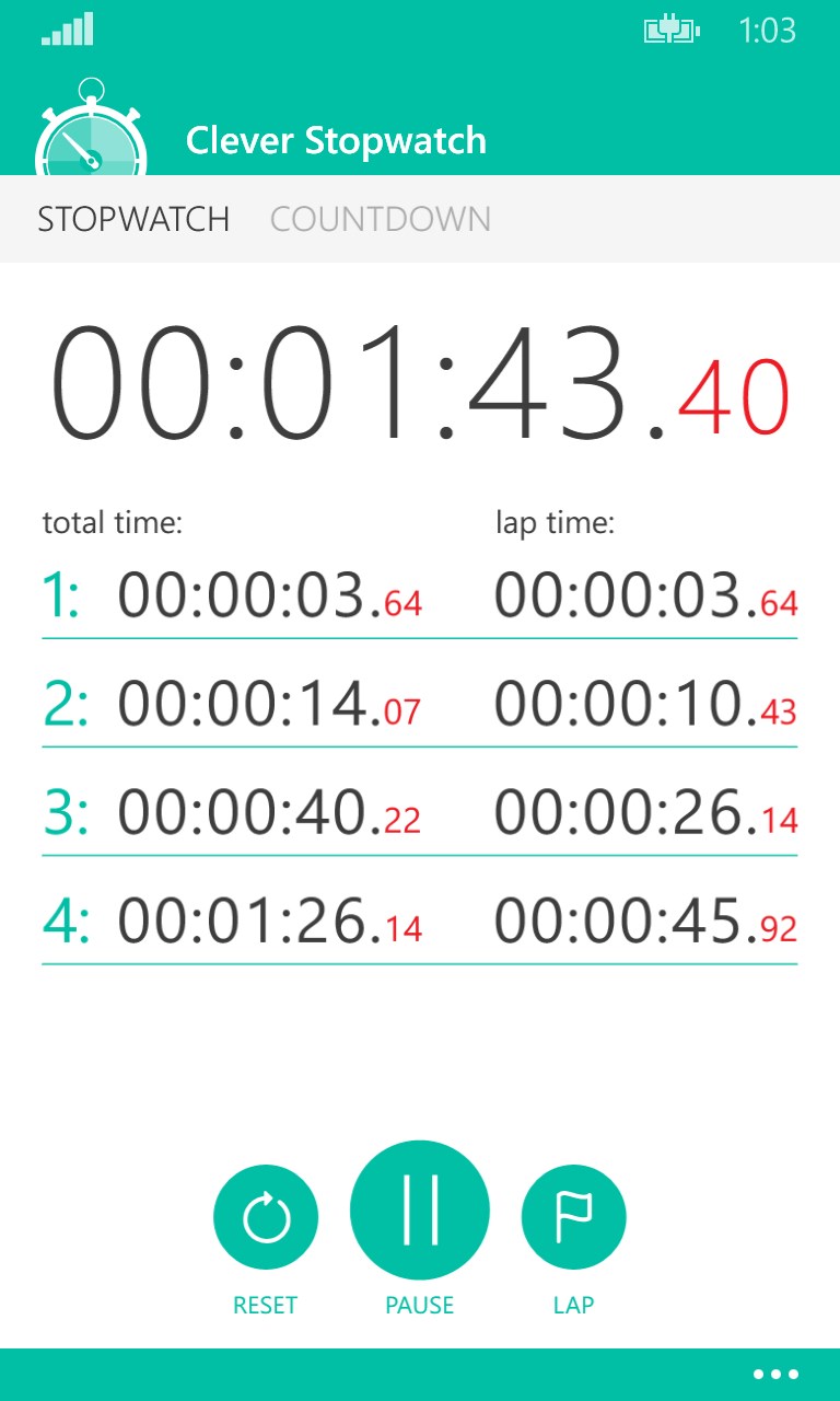 Clever Stopwatch for Windows 10