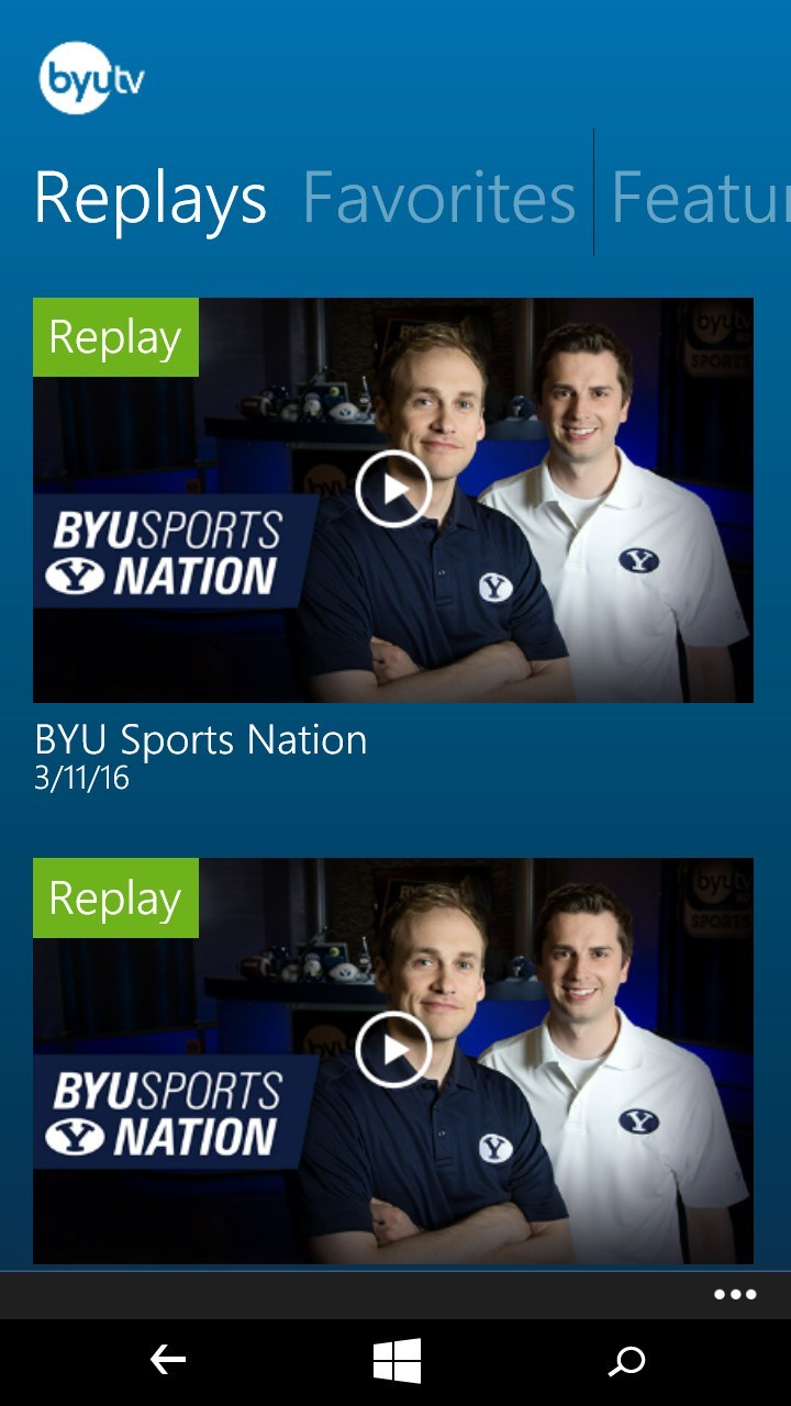 BYUtv for Windows 10