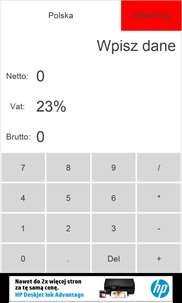 Kalkulator VAT screenshot 1