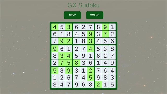 GX Sudoku screenshot 1