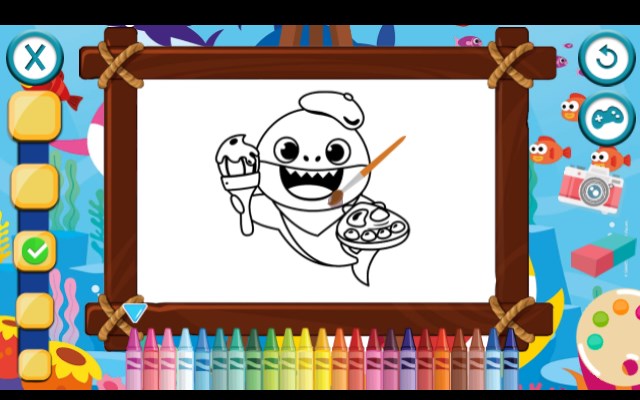 Baby Shark Coloring Game