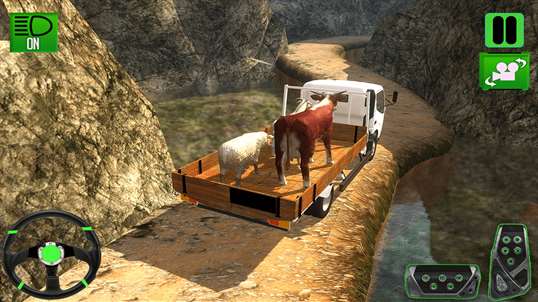 Hill Climbing Animal Transport 3d screenshot 3