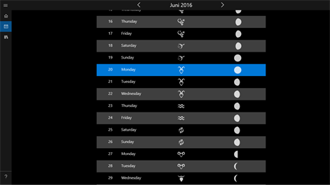 Ursel's moon calendar Screenshots 2