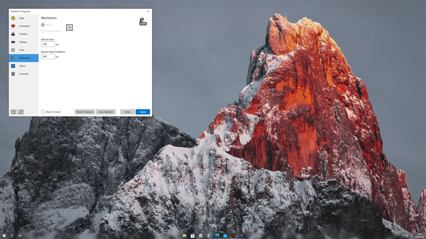 #2. TaskbarX (Windows) 作者: Chris Andriessen