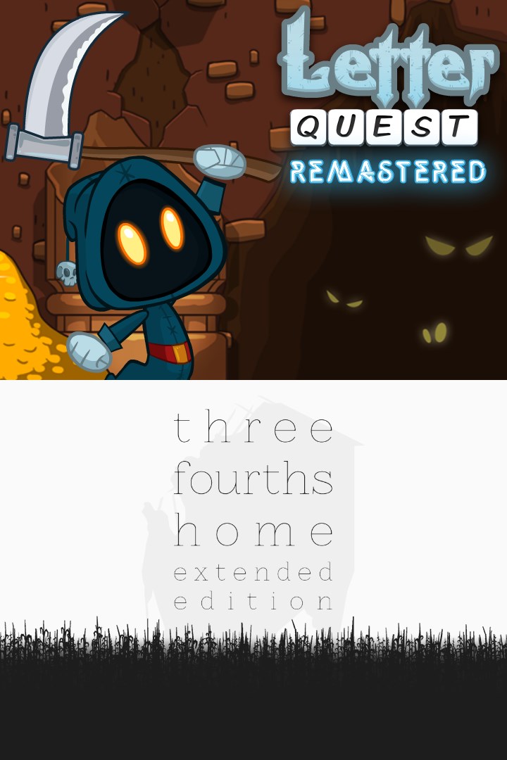 Letter Quest: Grimm's Journey/Three Fourths Home Extended Edition Bundle image