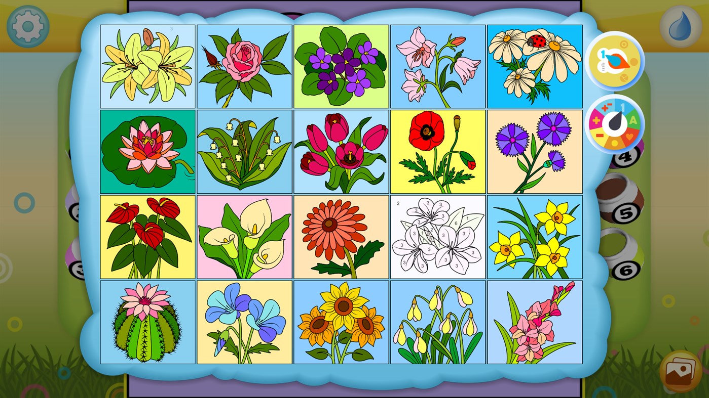 #7. Flowers - Color by Numbers + (Xbox) By: Kedronic UAB