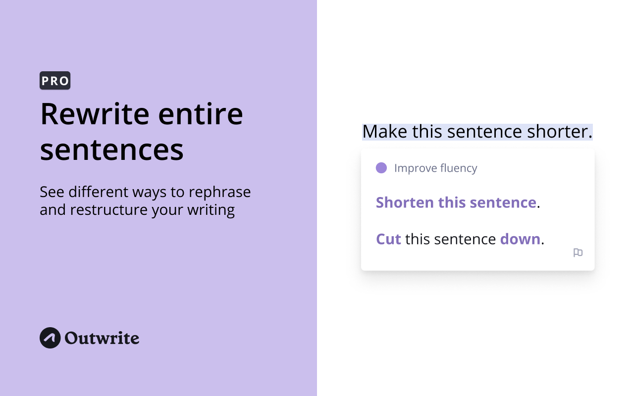 Outwrite — Grammar checker & rewrite tool