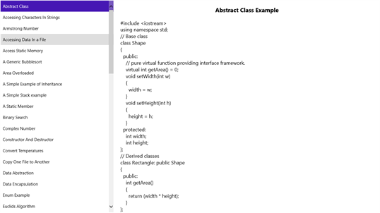 C++ Programs screenshot 2
