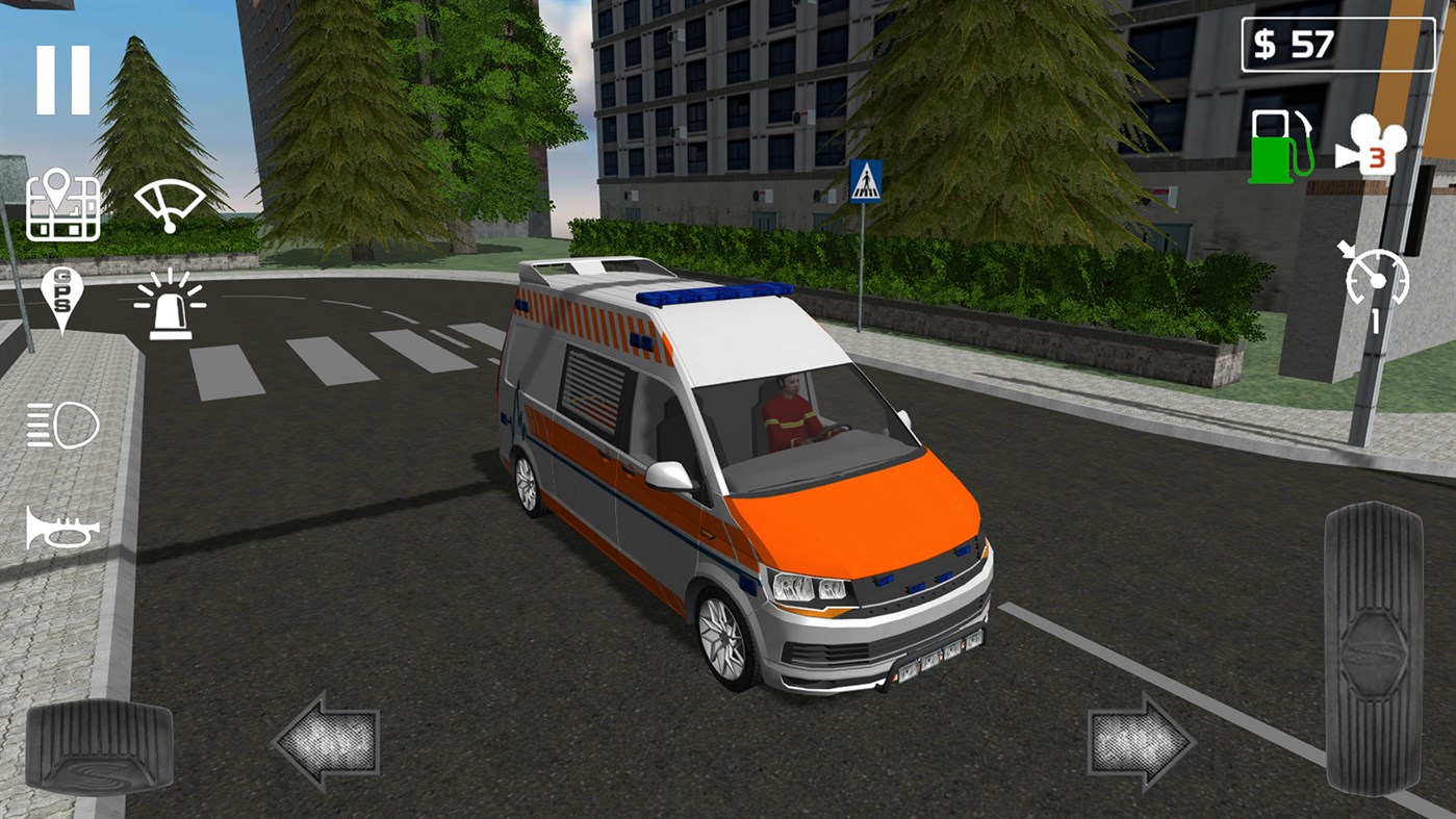 #1. Emergency Ambulance Simulator (Windows) Bởi: SkisoSoft