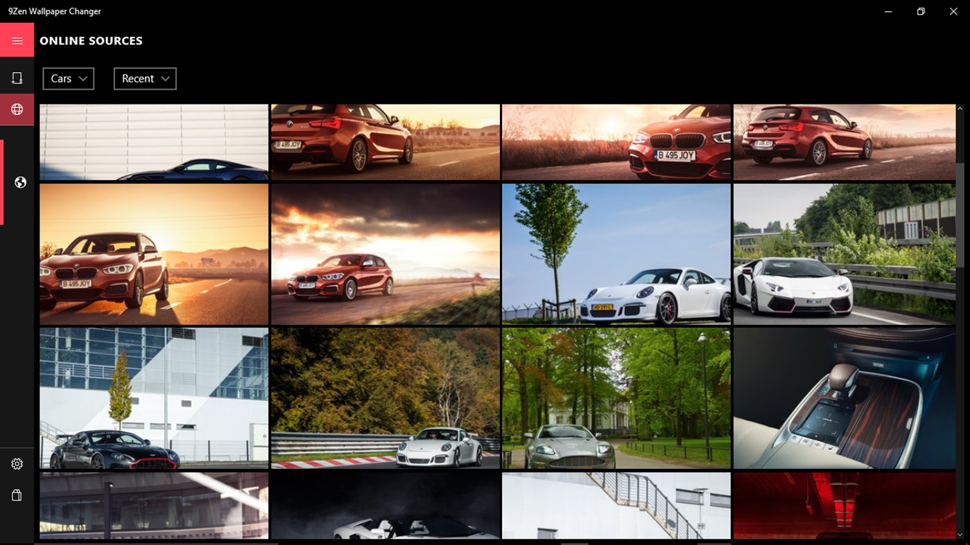 #4. 9Zen Wallpaper Changer (Windows) Podle: Inspizen Inc