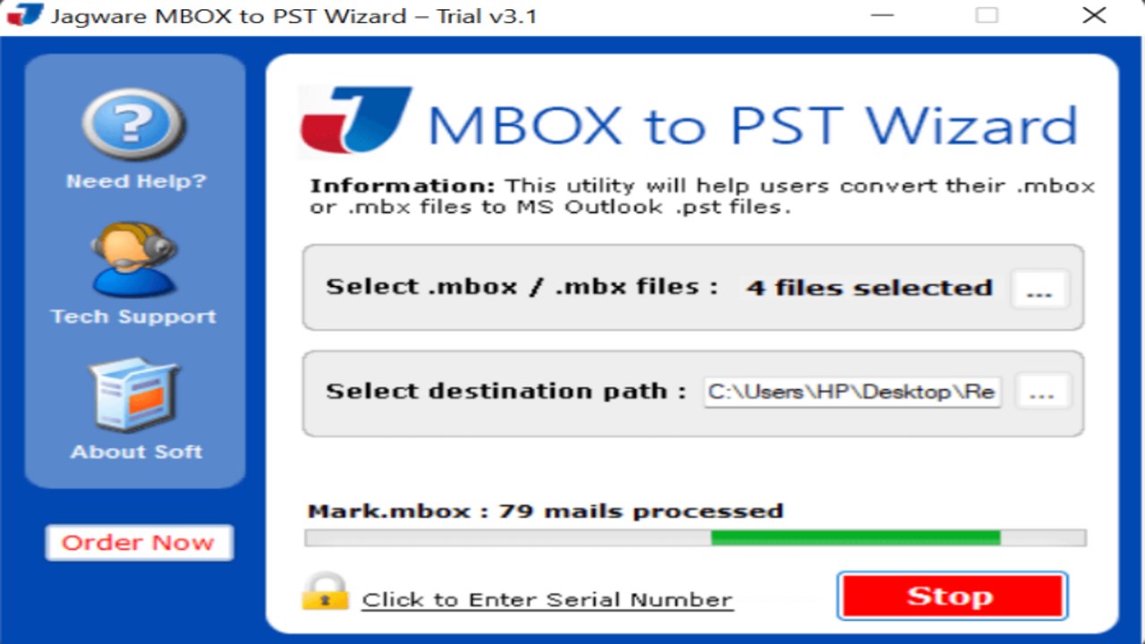 Snapshot 6 of Apple Mail to Outlook Converter