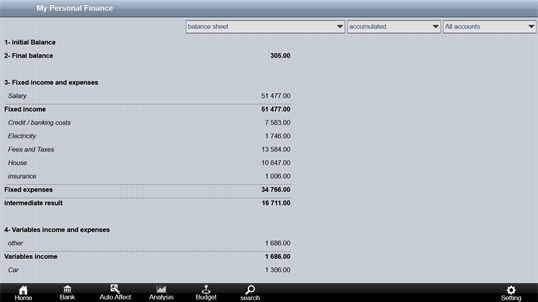 My Personal Finance screenshot 1