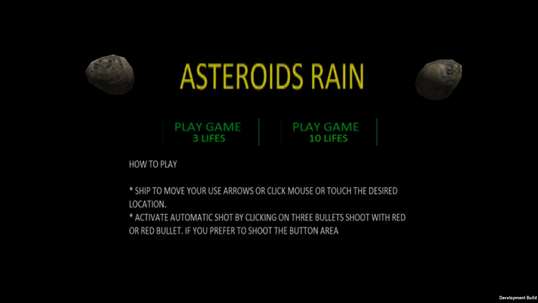 Asteroids Rain screenshot 1