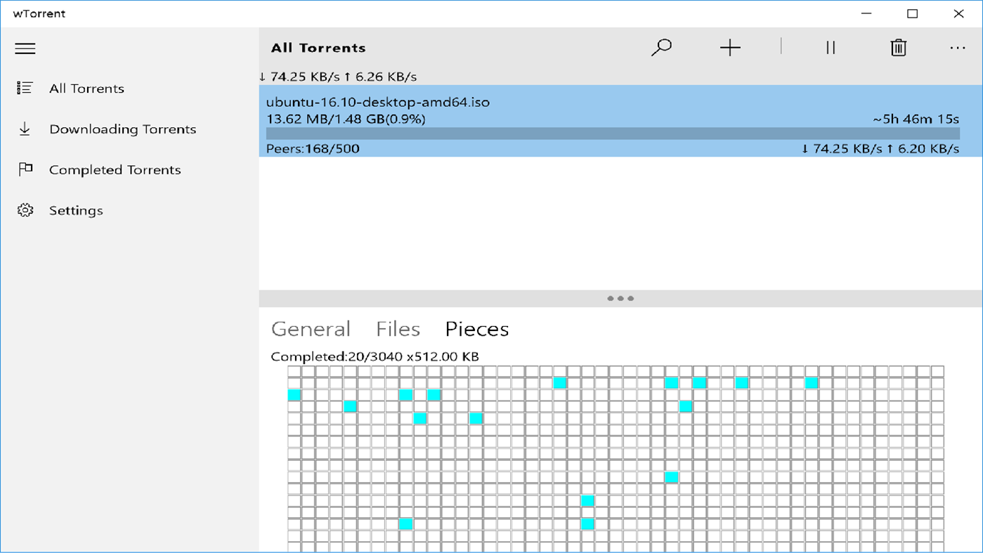 #2. wTorrent (Windows) 来自: EeeNet