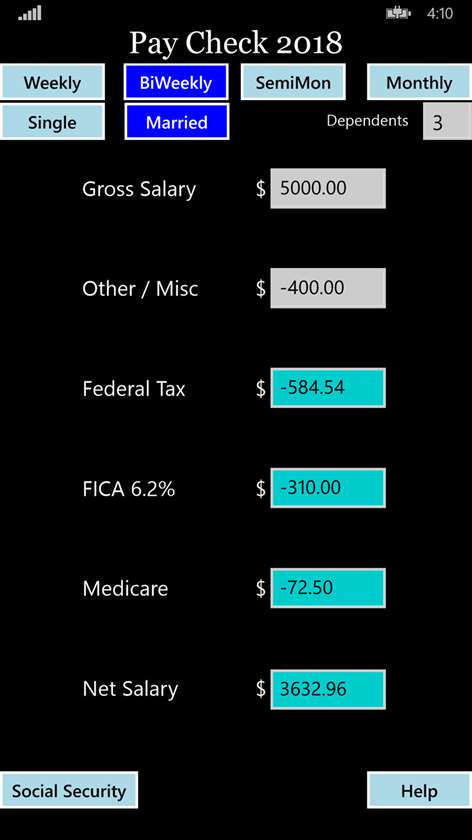 Pay Check Screenshots 1