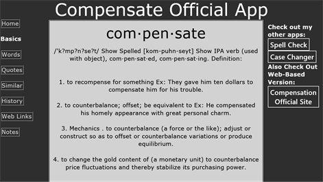 The Compensate App Screenshots 1