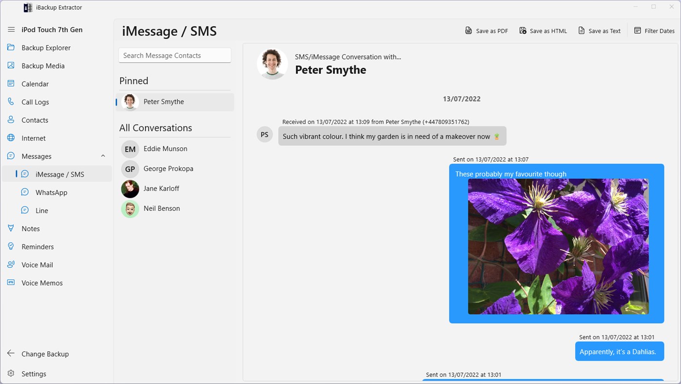 #2. iBackup Extractor (Windows) By: Wide Angle Software Ltd