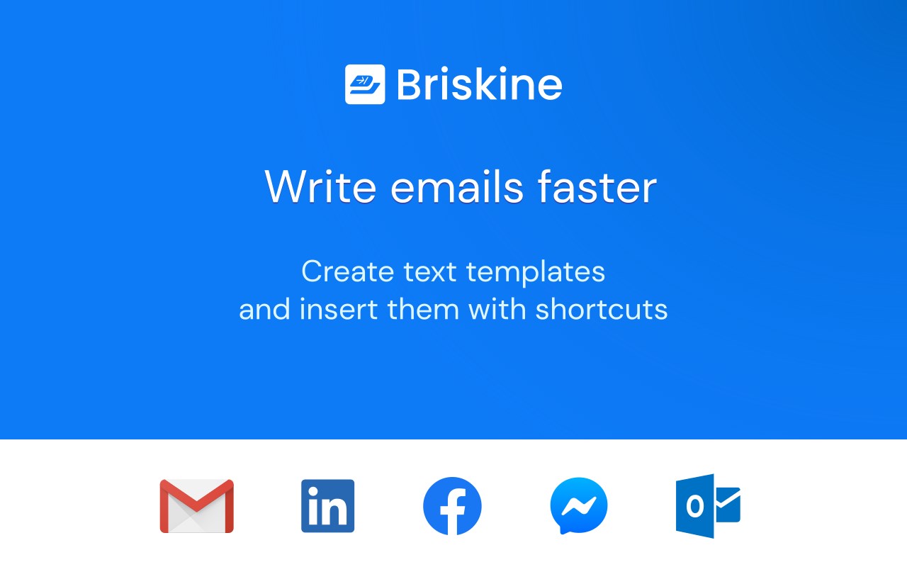 Briskine: Email templates for Gmail™