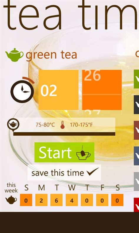 Tea Timer Screenshots 2