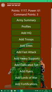 Astra Militarum Builder screenshot 2