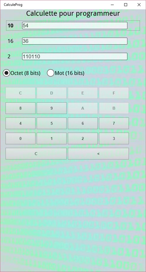 Décimal - Hexa - Binaire (Windows) โดย: Alexandre Guidet