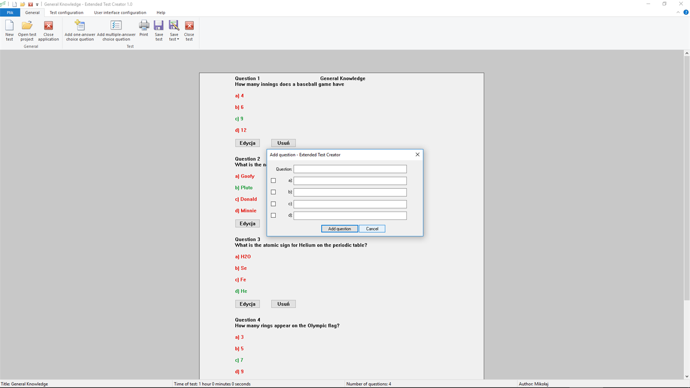 #1. Extended Test Creator (Windows) بواسطة: mxn dev Mikołaj Płachta