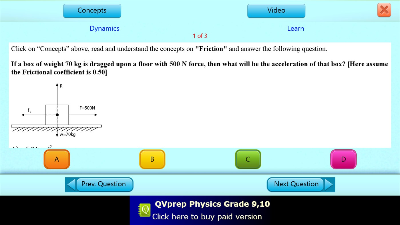 #8. QVprep Lite Physics Grade 9 10 (Windows) 来自: PJP Consulting LLC