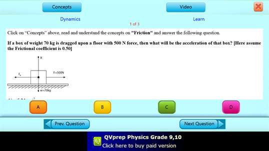 QVprep Lite Physics Grade 9 10 screenshot 8