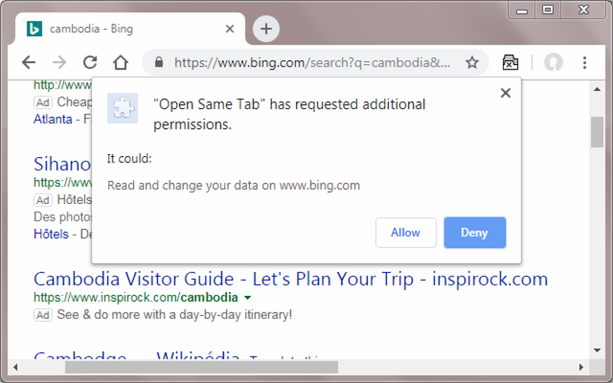 Open Same Tab